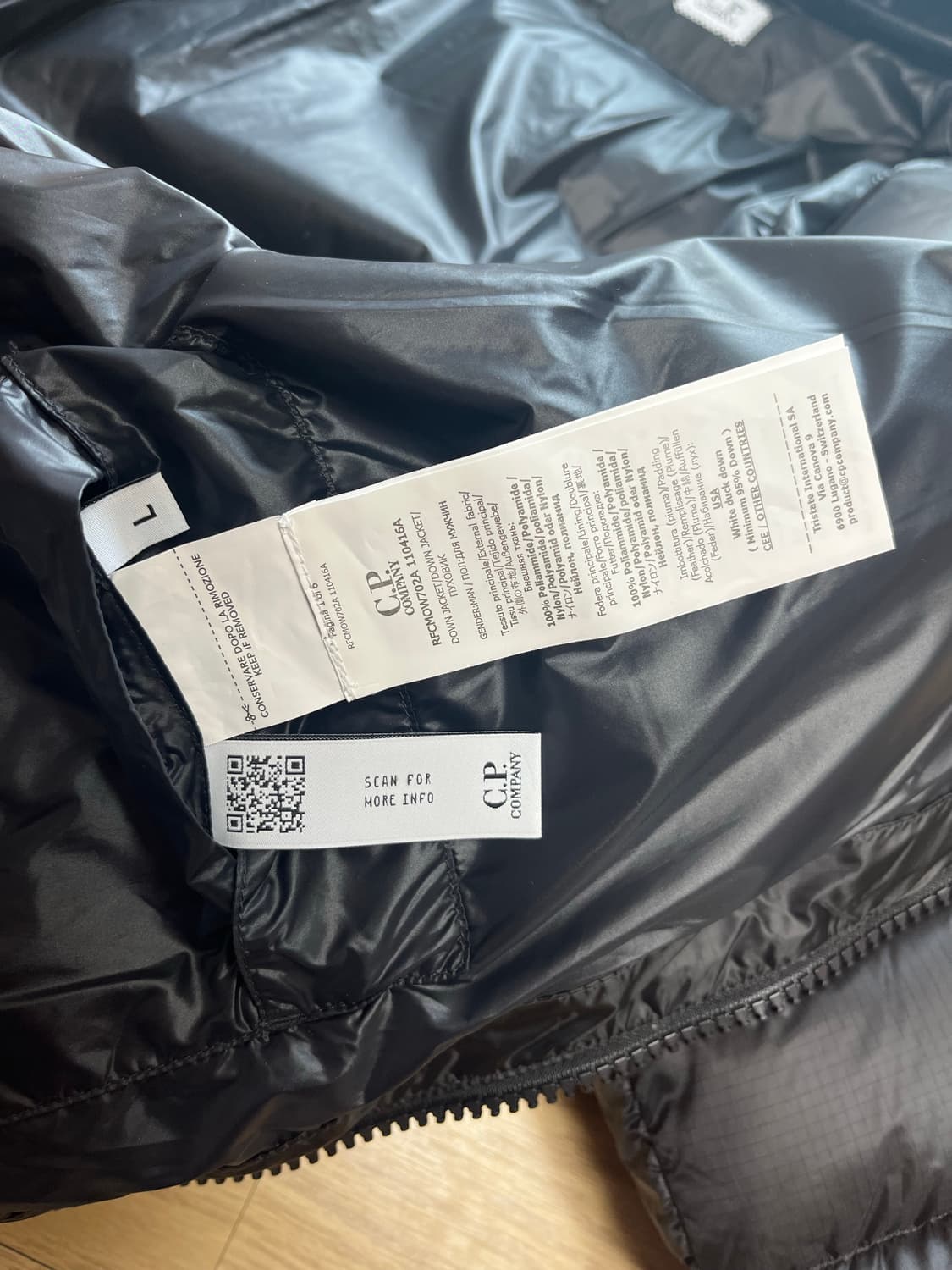 🔥금일할인 [L] 25시즌 cp컴퍼니 dd쉘 후드 다운 자켓 블랙 상품이미지9