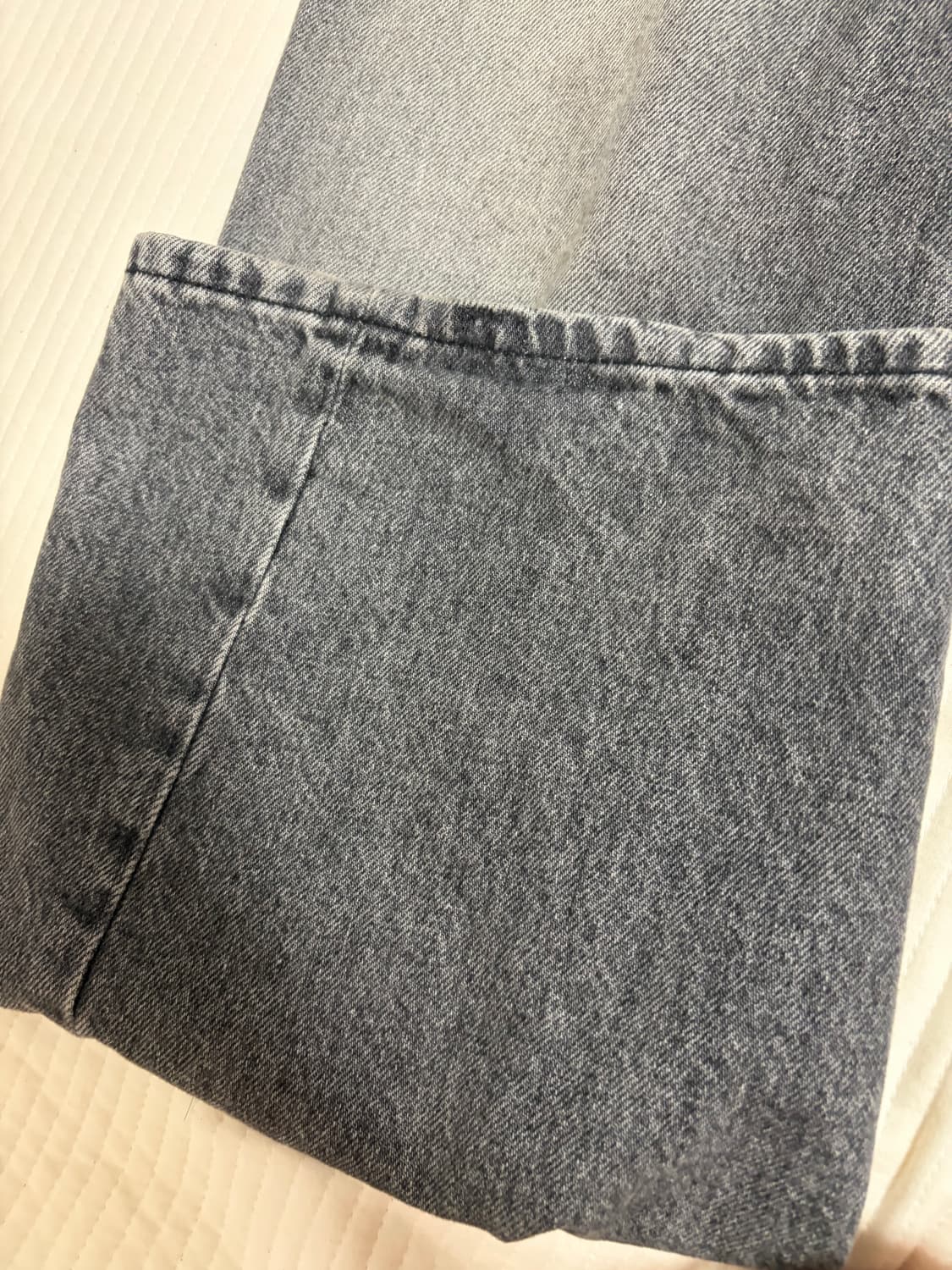 선플라워 와이드트위스트데님 30/32사이즈 상품이미지5