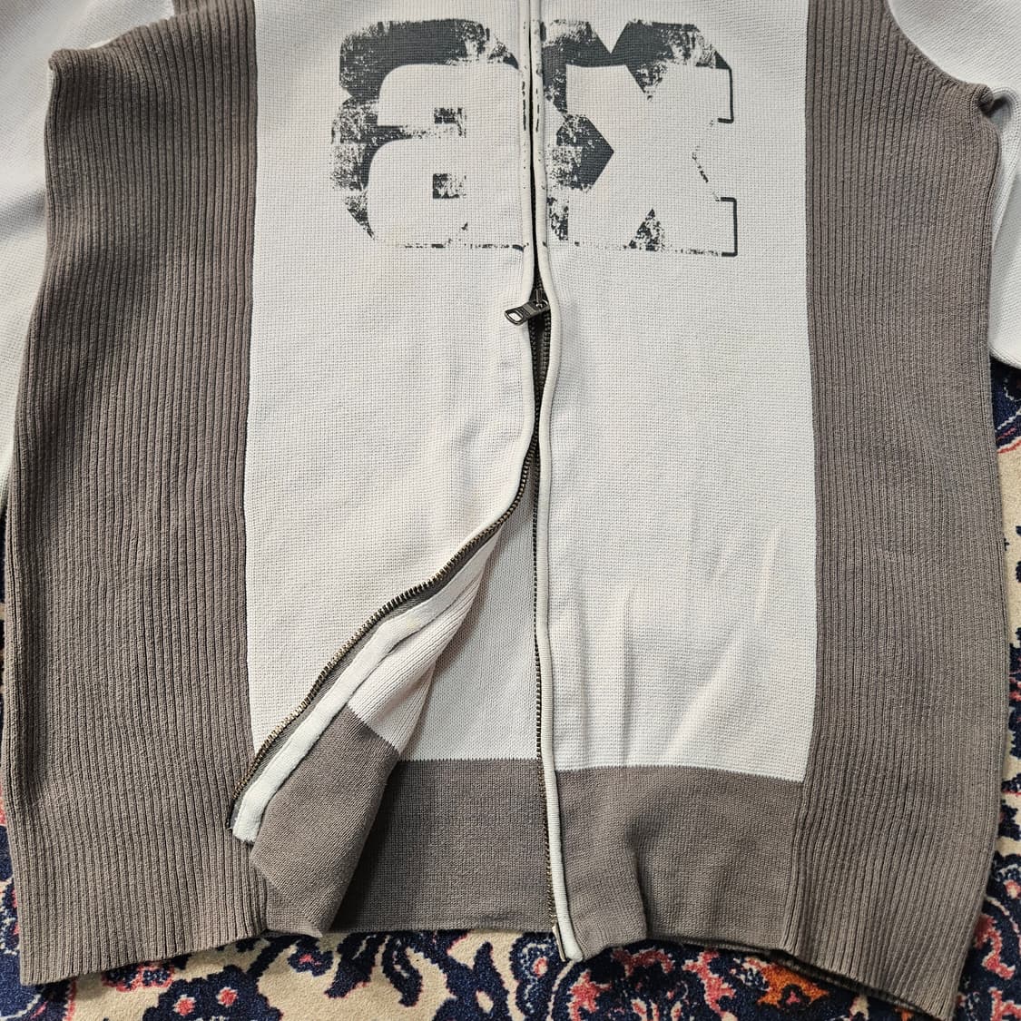 알마니익스체인지  Y2k 프린팅 하이넥 집업 자켓 상품이미지5