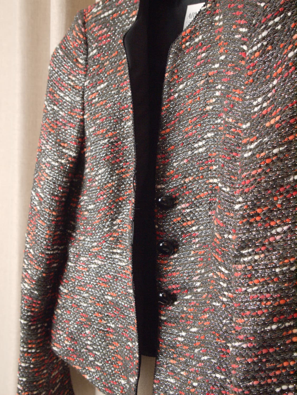 Collarless Tweed Jacket 상품이미지5