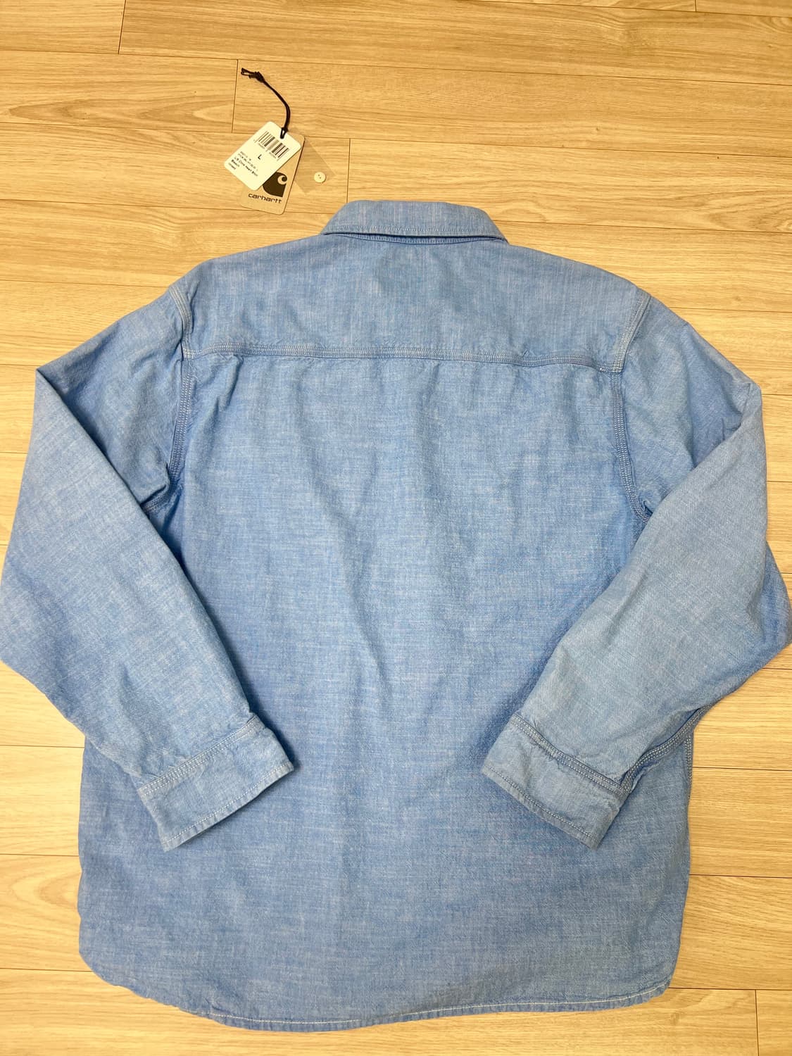 칼하트윕/클링크 하트 셔츠 블리치 린스드(샴브레이 셔츠)/L 상품이미지2