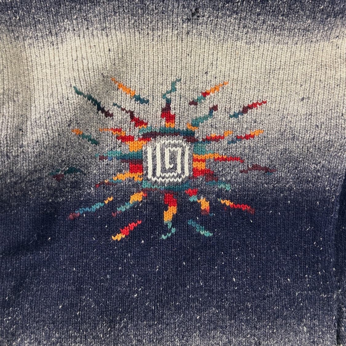 80s 에콰도르 핸드메이드 스웨터 집업  상품이미지5