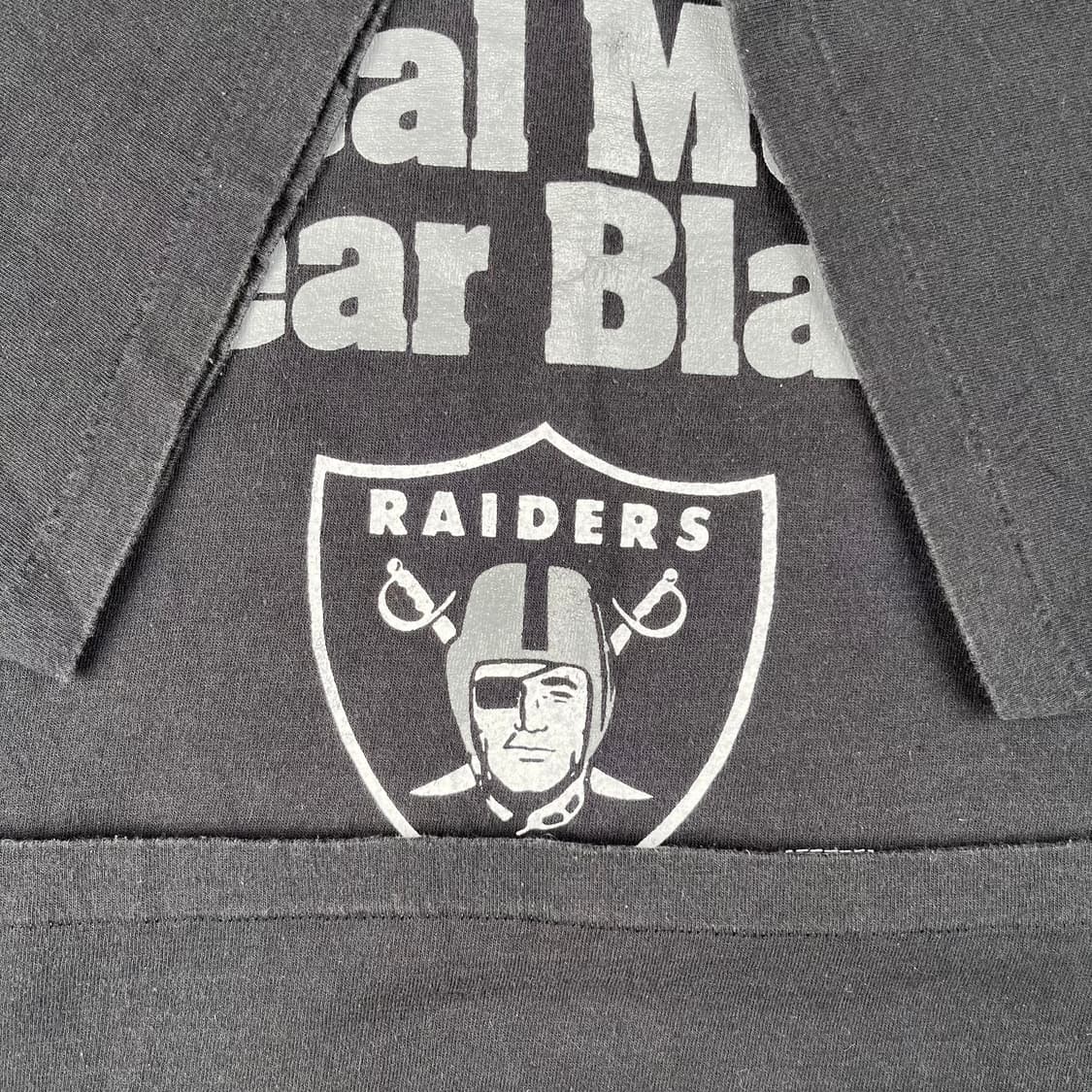 빈티지 살렘 레이더스 리얼 맨 웨어 블랙 반팔티 상품이미지6