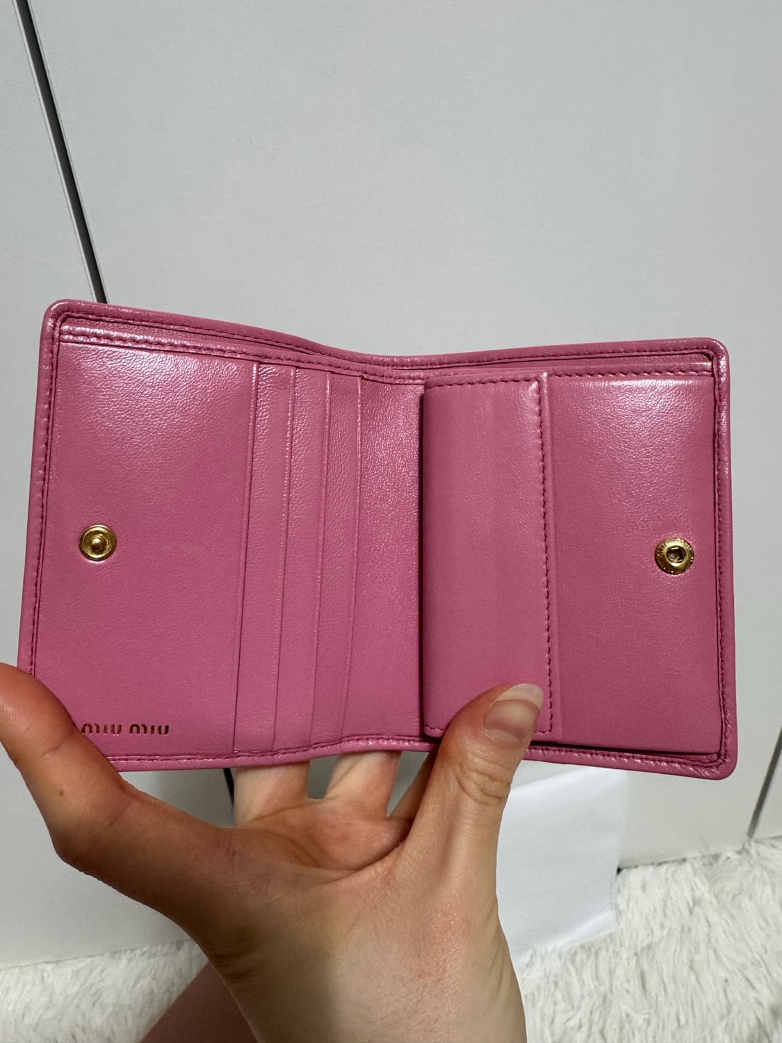 미우미우 지갑 베고니아핑크 상품이미지4