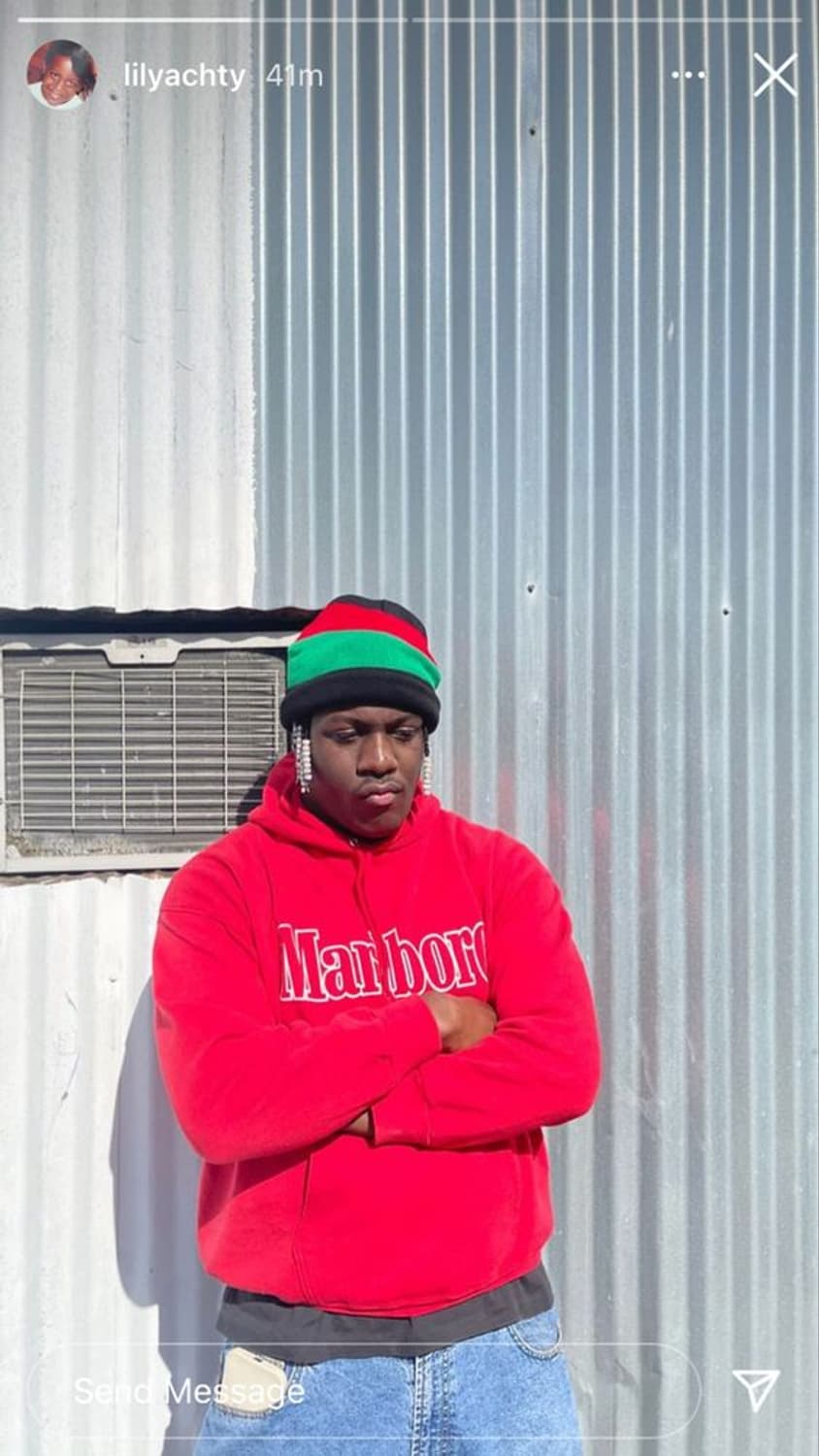 빈티지 말보로 후드 레드 상품이미지1