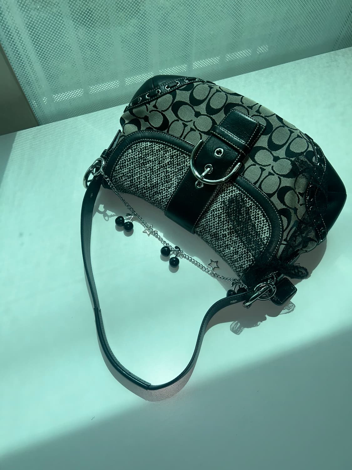 ⭐️새상품!!!)) Coach 코치 검정 호보 숄더백 상품이미지3