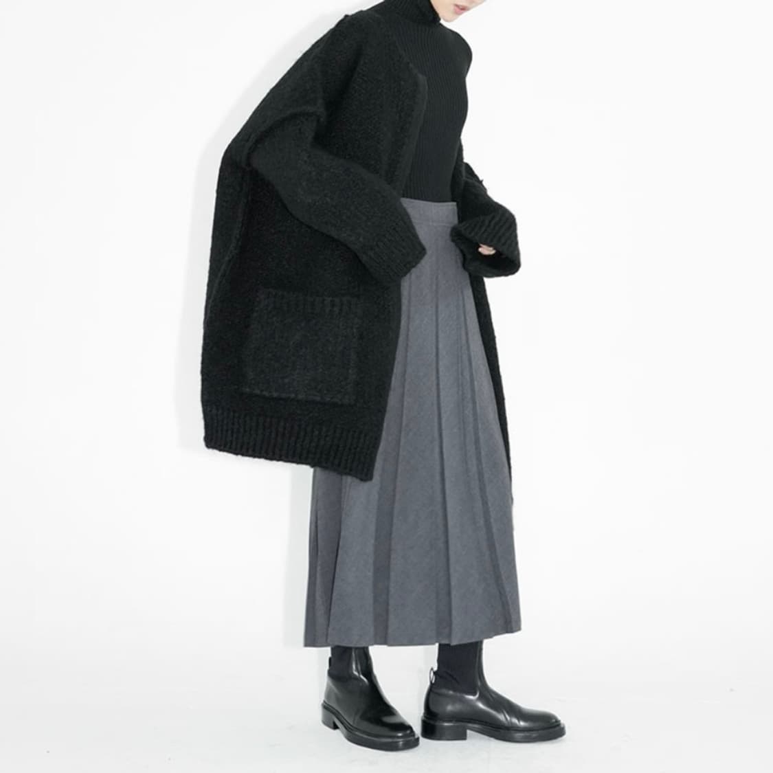 유노이아 eunoia 오버사이즈 니트 롱 가디건 상품이미지2