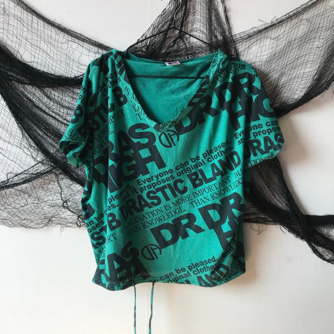 Y2k mood printing hood halfsleeve   상품이미지3