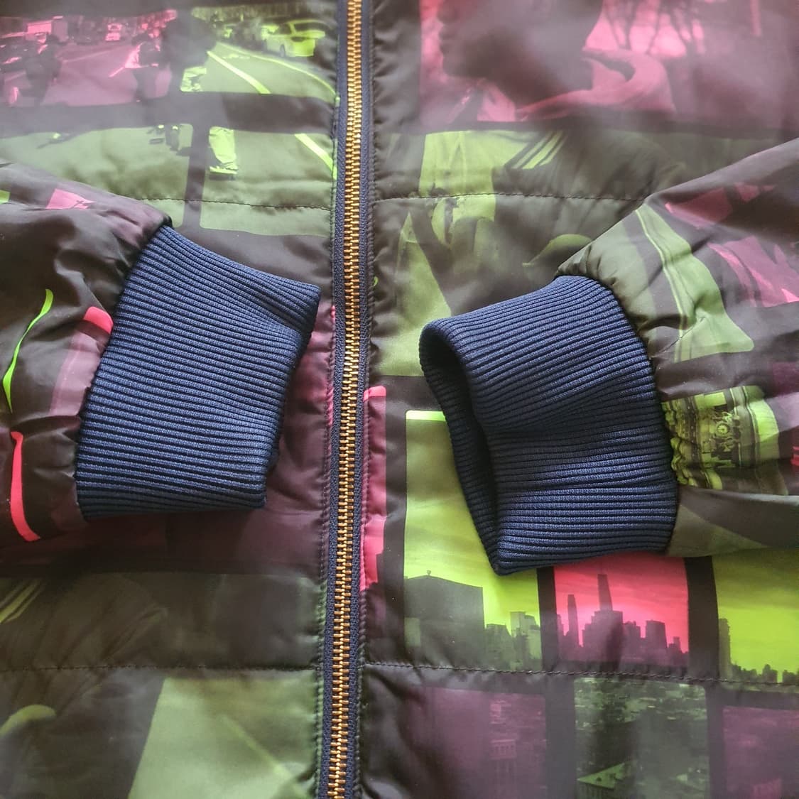 아디다스 스케이트보딩 양면 바시티 블루종 스테디움 트랙탑 항공 MA-1 상품이미지9