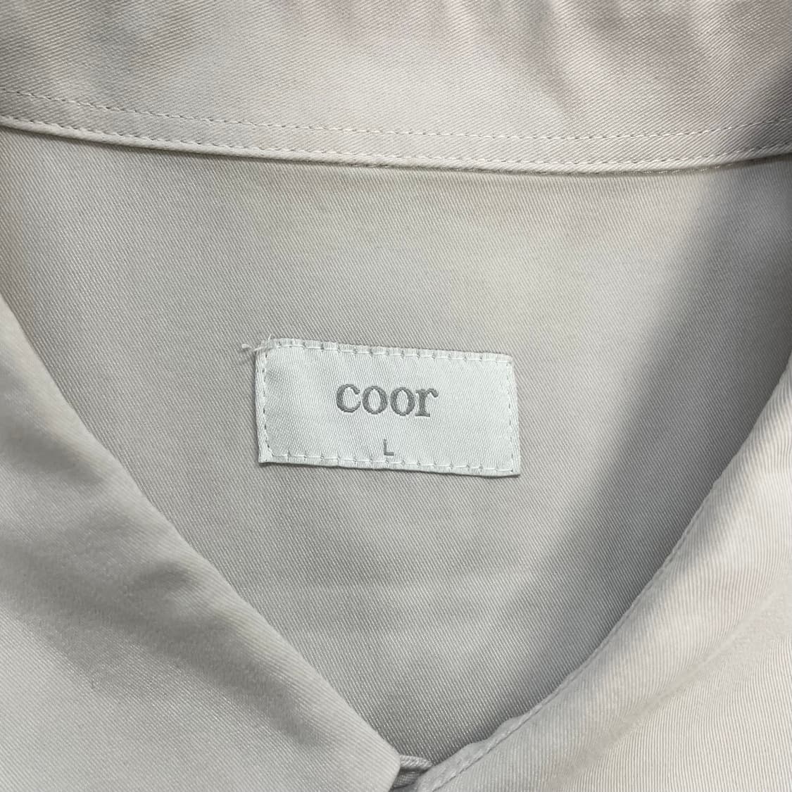 쿠어 모달 솔리드 셔츠 라이트그레이 상품이미지3