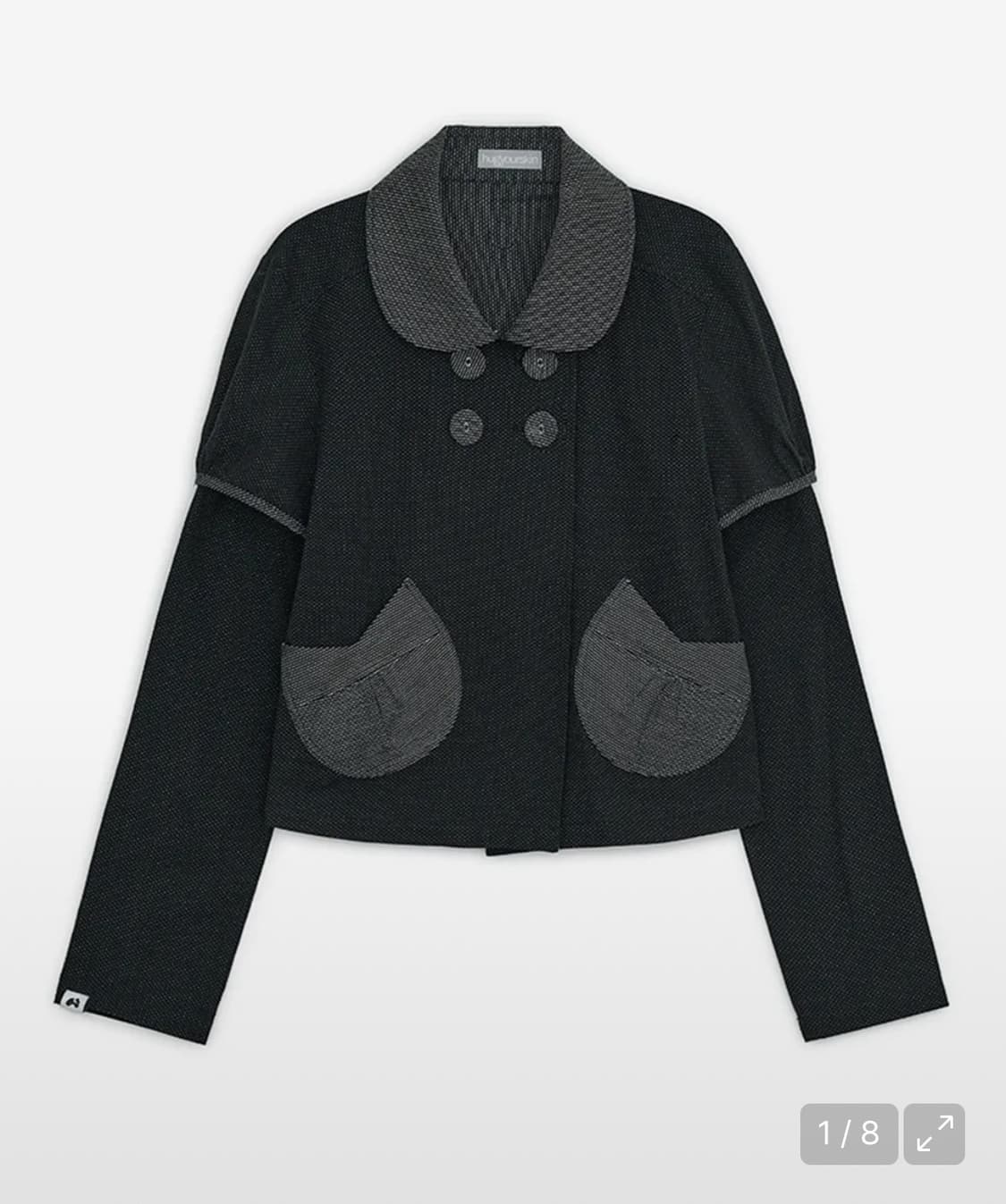 허그유어스킨 디테쳐블 라운드 자켓 상품이미지1