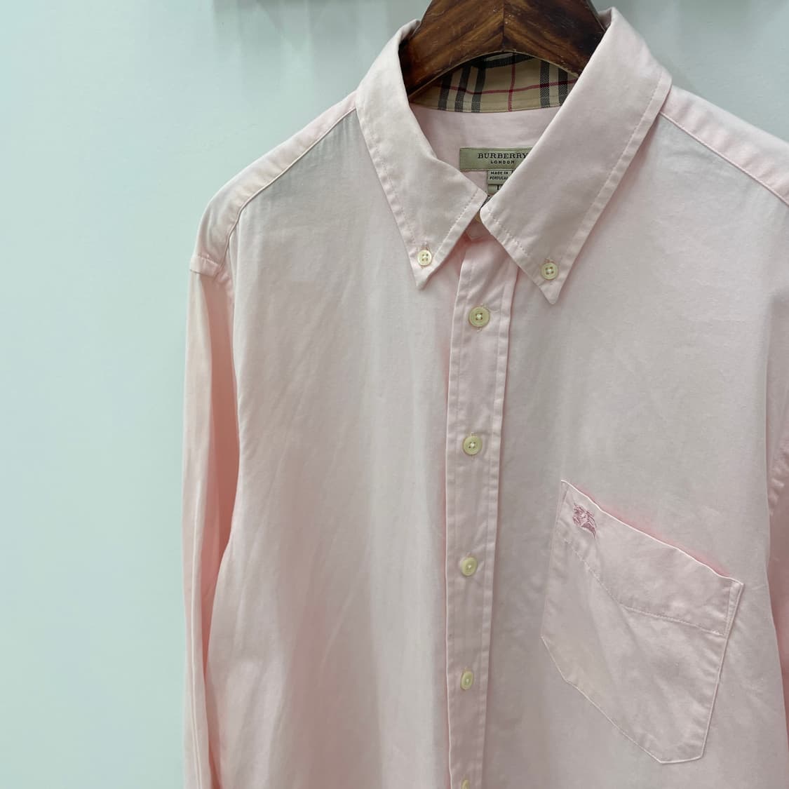 버버리 핑크 옥스포드 셔츠 상품이미지3