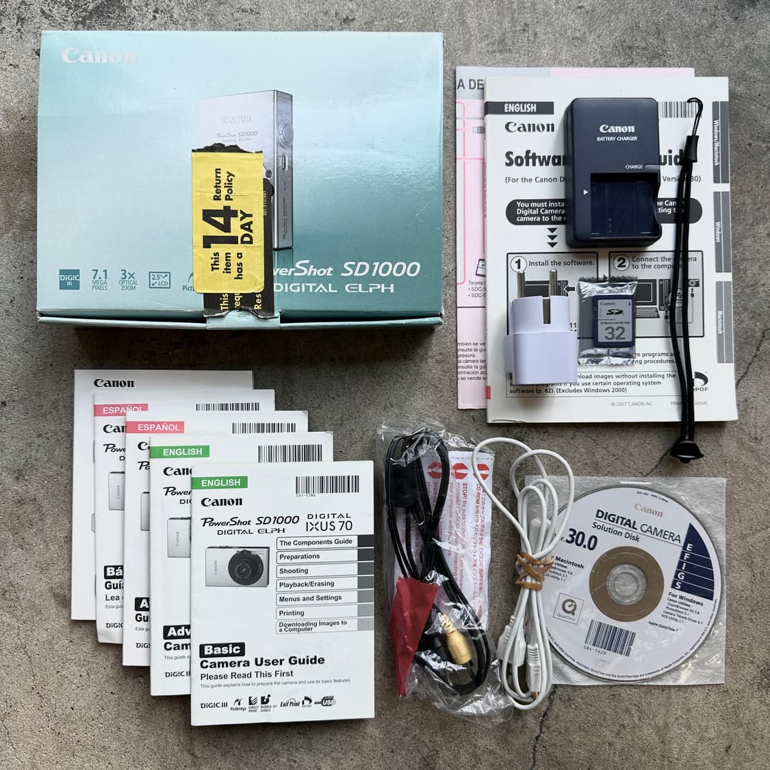 캐논 풀박스 익시 10/익서스 70 디지털 카메라 디카 상품이미지3