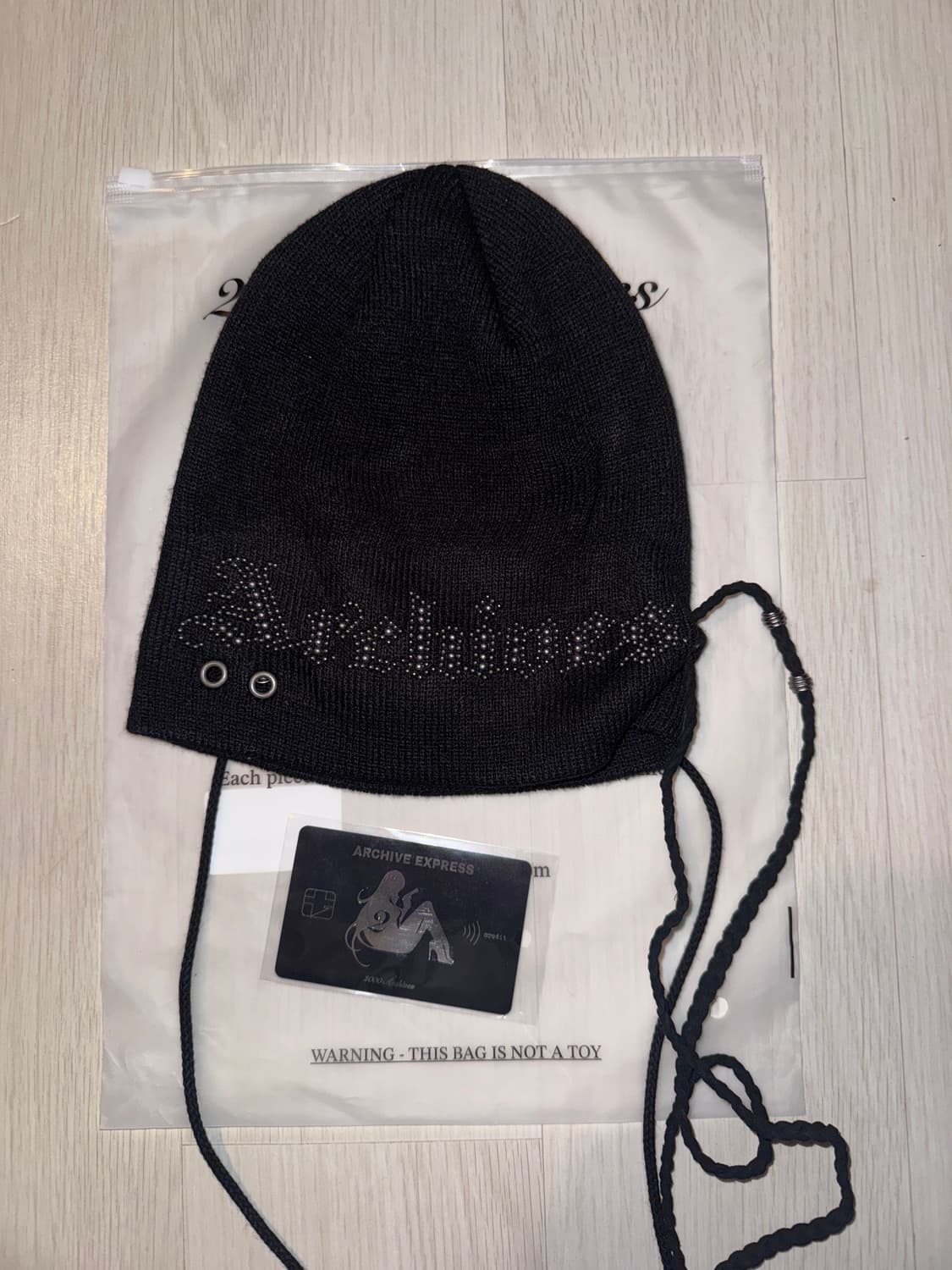 2000Archives 스프레이 스터드 비니 블랙 상품이미지9