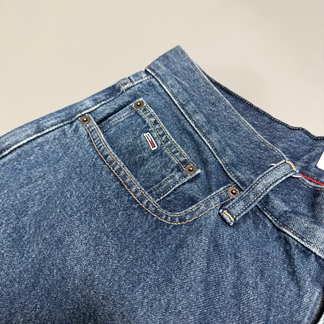 타미진(Tommy Jeans) 라이트블루컬러 플래그 5P 배기 데님 팬츠 상품이미지4