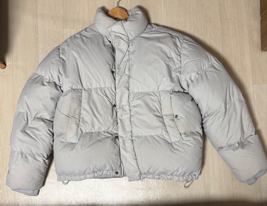 지오다노 숏패딩 그레이 상품이미지1