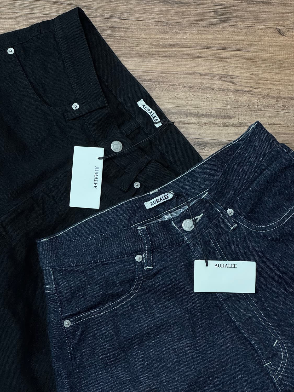 [30] 오라리 우메다 한큐 익스클루시브 셀비지 라이트데님 인디고 상품이미지2