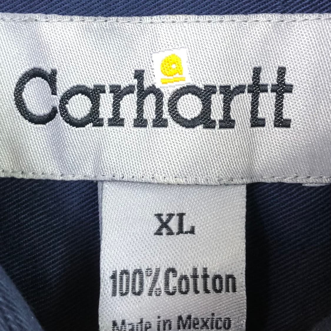 XL 칼하트 네이비 워크 셔츠 상품이미지3