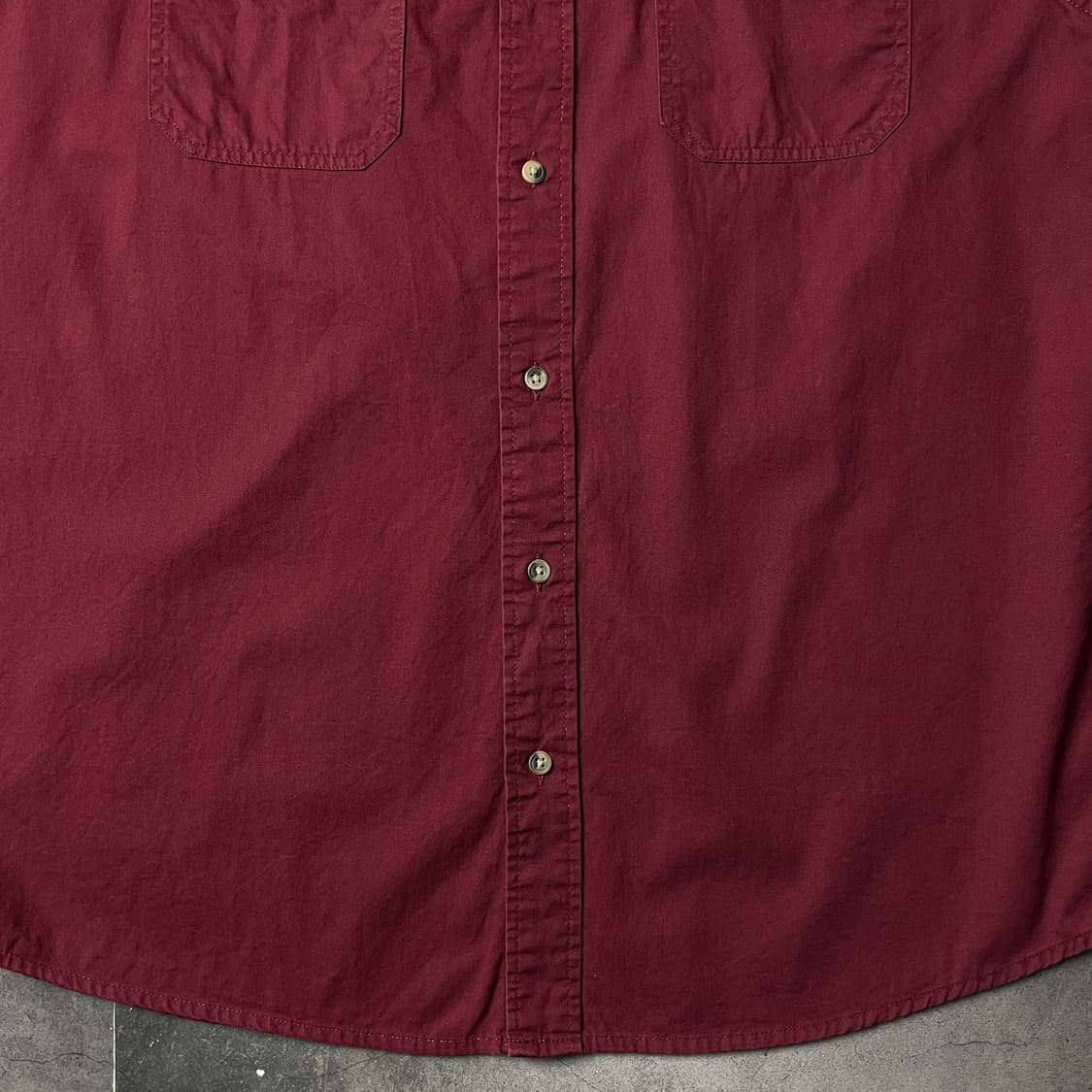 WRANGLER 랭글러 빈티지 와인 플랩포켓 반팔 워크셔츠 A00988 상품이미지4