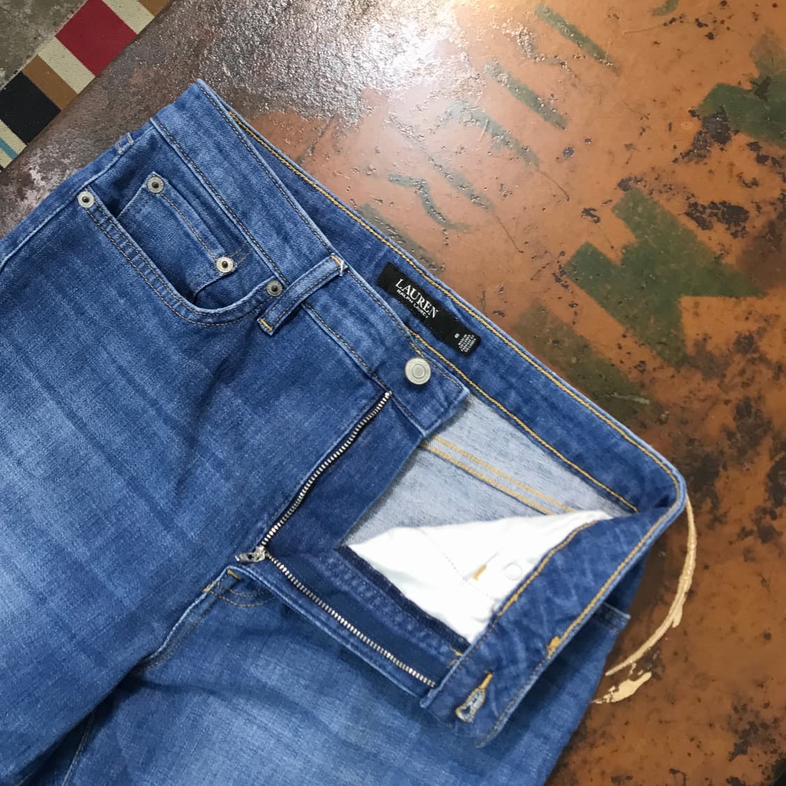 폴로랄프로렌 중청 워시드 데님 팬츠 허리 29 사이즈  상품이미지4