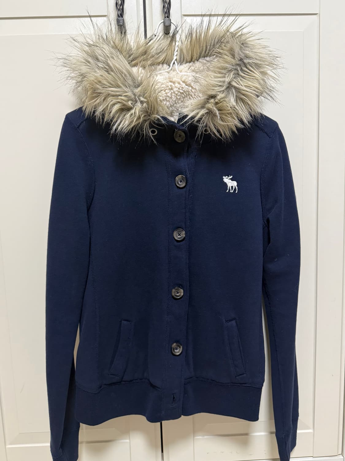 아베크롭비 울프죠 후드집업 네이비 상품이미지1