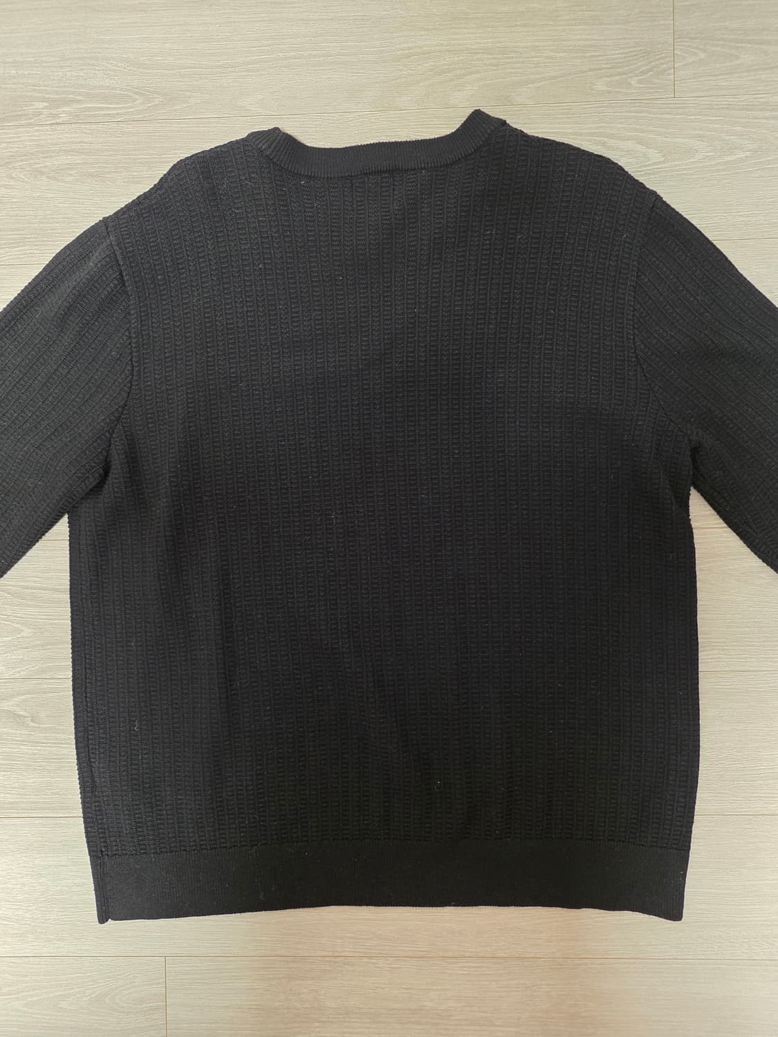 H&M 와플 니트 Black XL
 상품이미지3