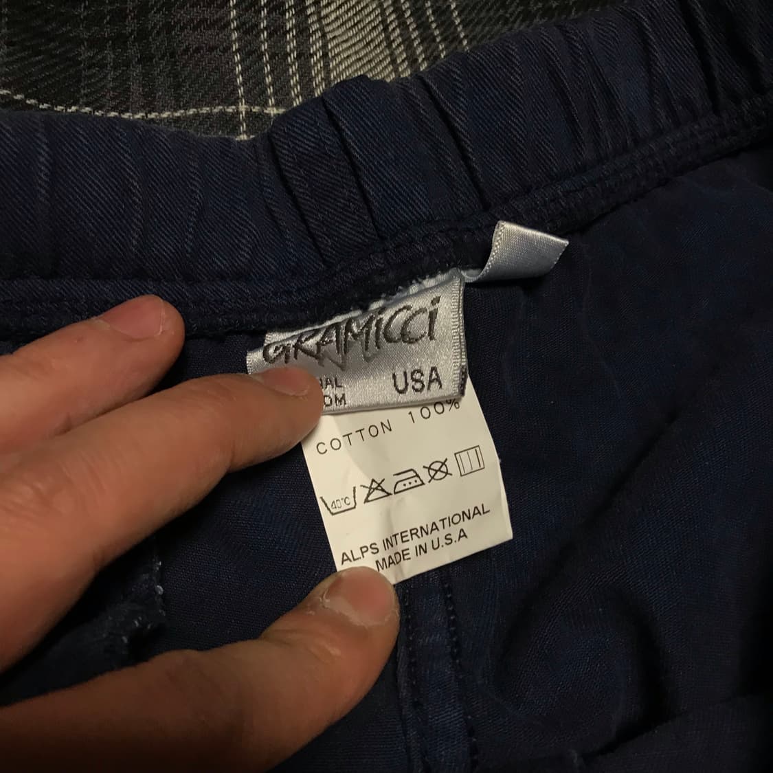 재팬 그라미치 초기 모델 더블 네이비 와이드 치노 택 새상품 상품이미지8