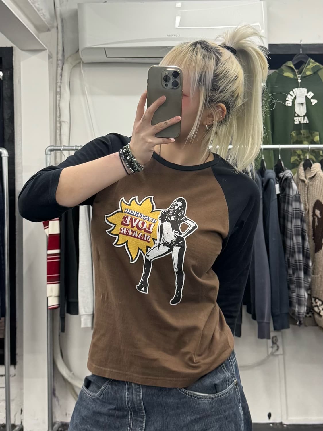 히스테릭 글래머 Love Maker 7부 롱슬리브 상품이미지1