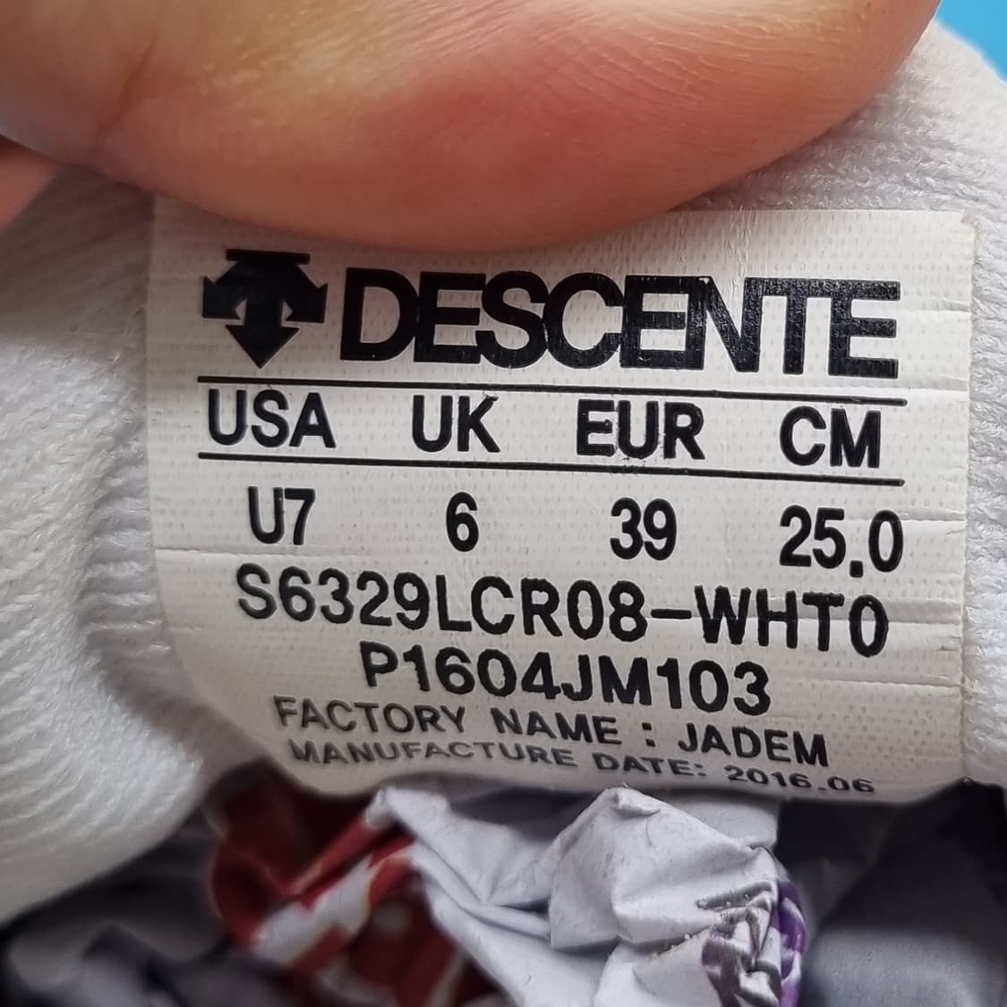 데상트 벨크로 운동화 250 상품이미지6