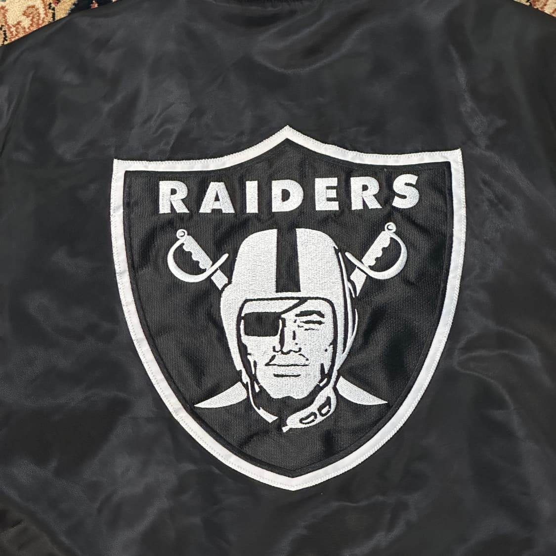 뉴에라 레이더스 바시티 자켓 (XL) 올드스쿨 상품이미지6