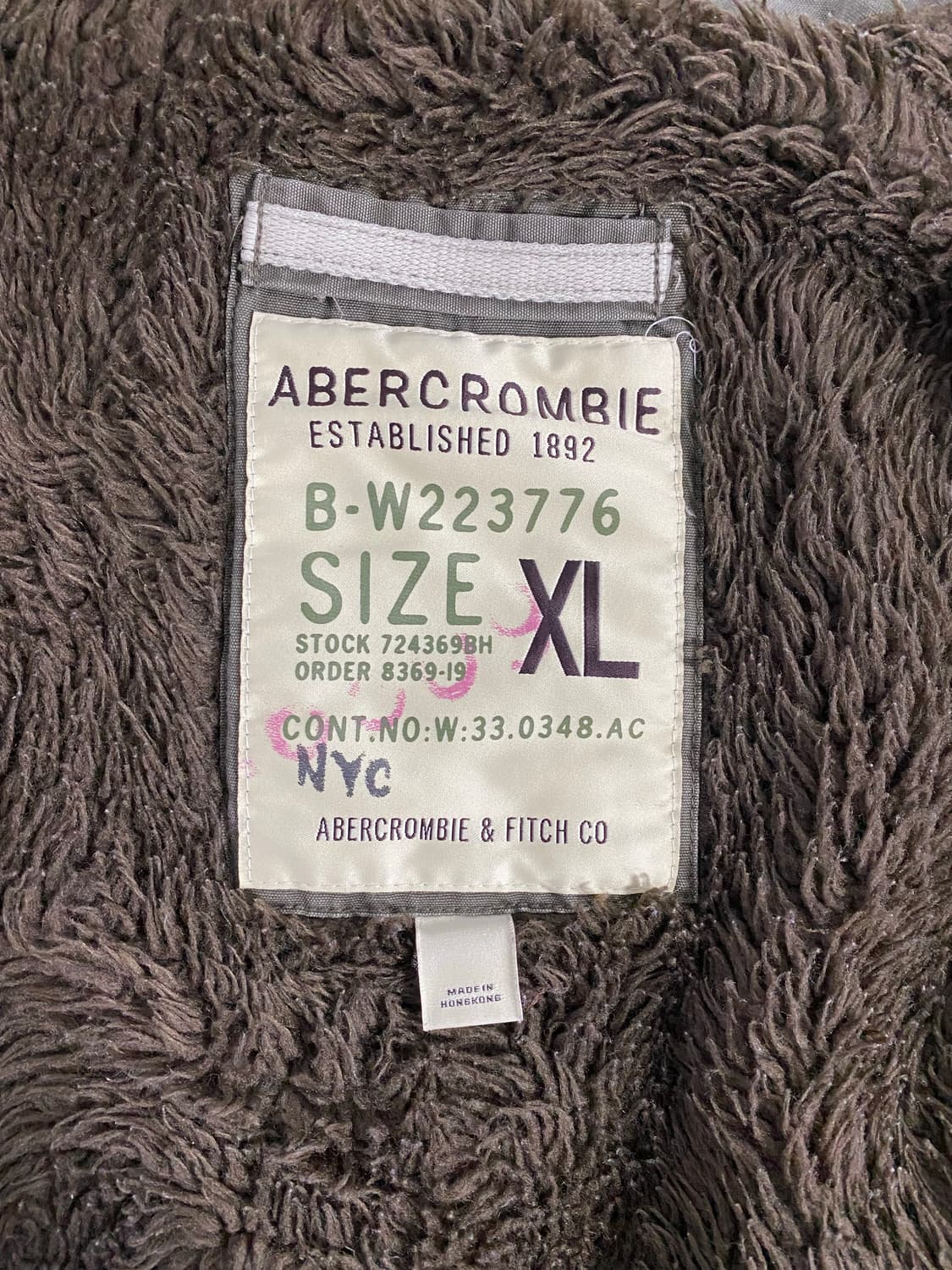 아베크롬비 M65 필드자켓 털 야상 XL 상품이미지8