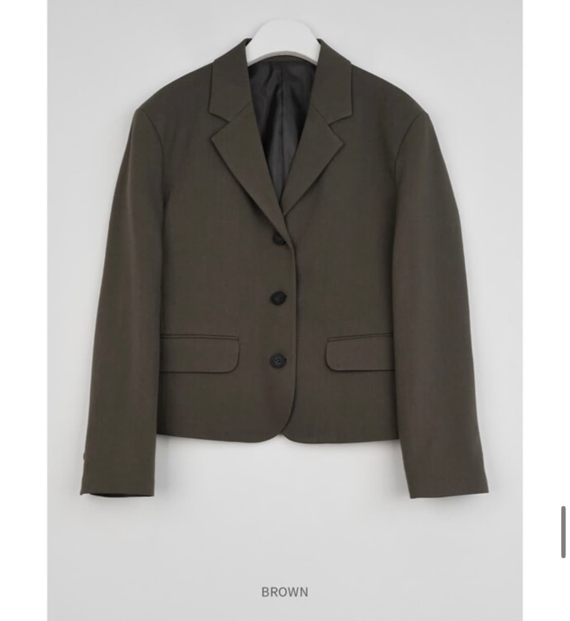 디오어 크롭 라인 자켓 브라운 상품이미지4