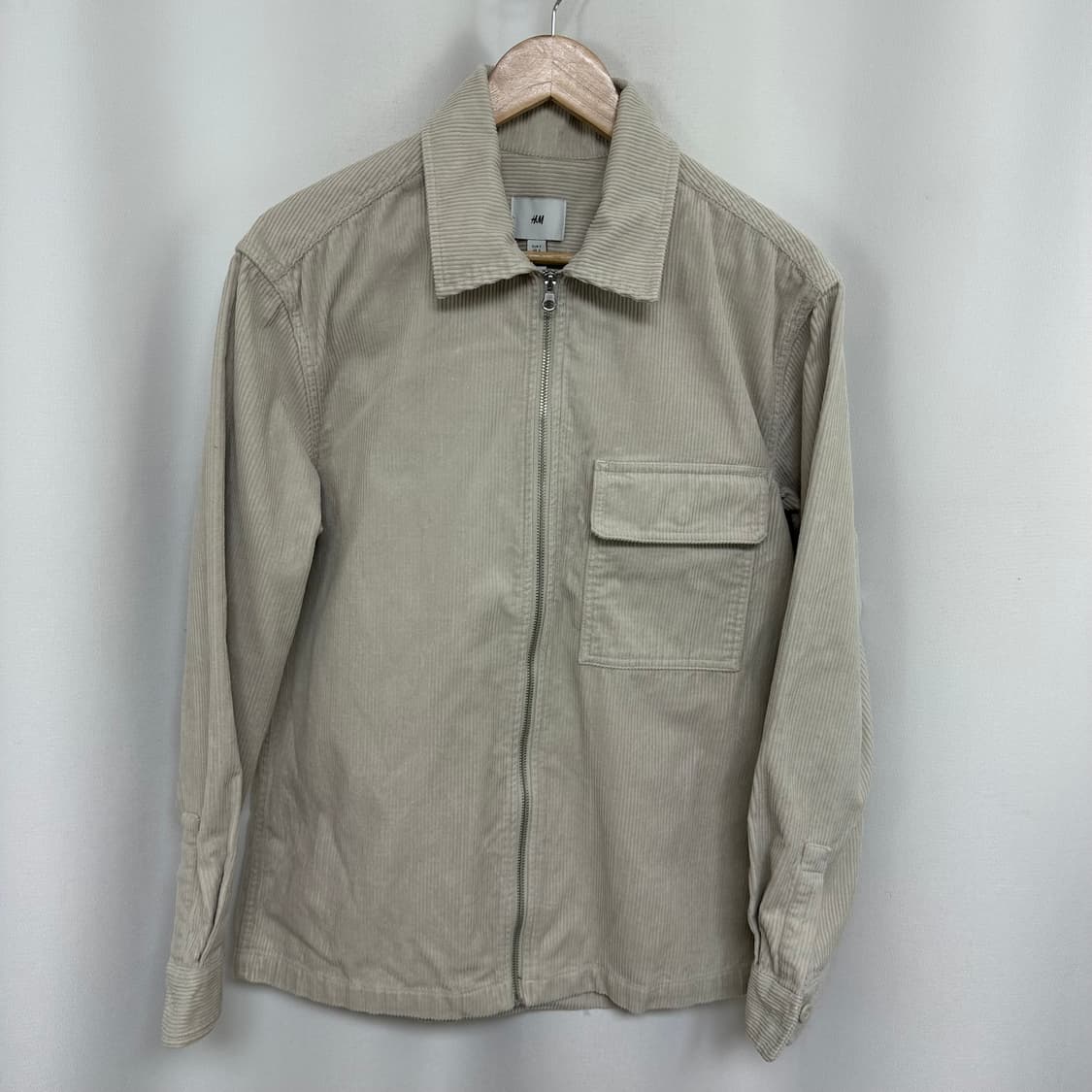 H&M 남자 골덴 집업 카라 자켓 S 상품이미지1