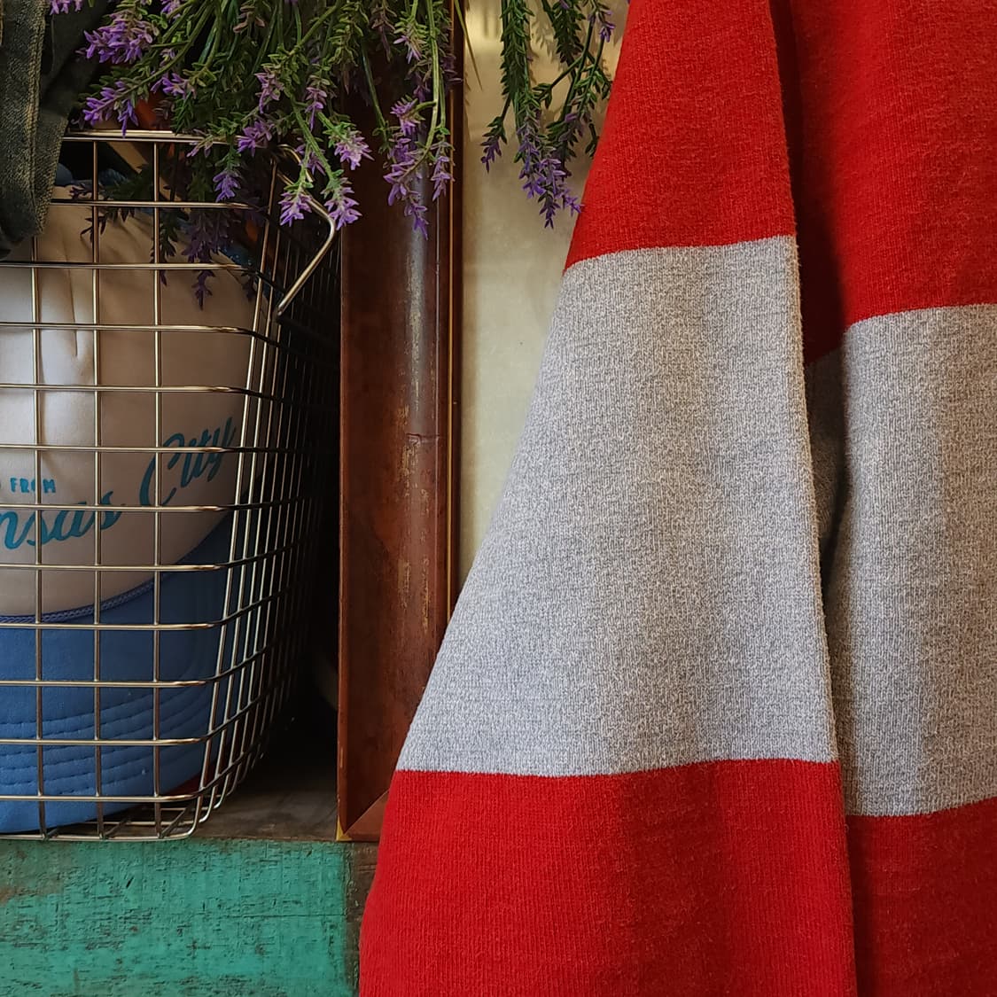 90s 폴로 럭비 카라티 헤비코튼 usa 메이드 빅 스트라이프 m 상품이미지5