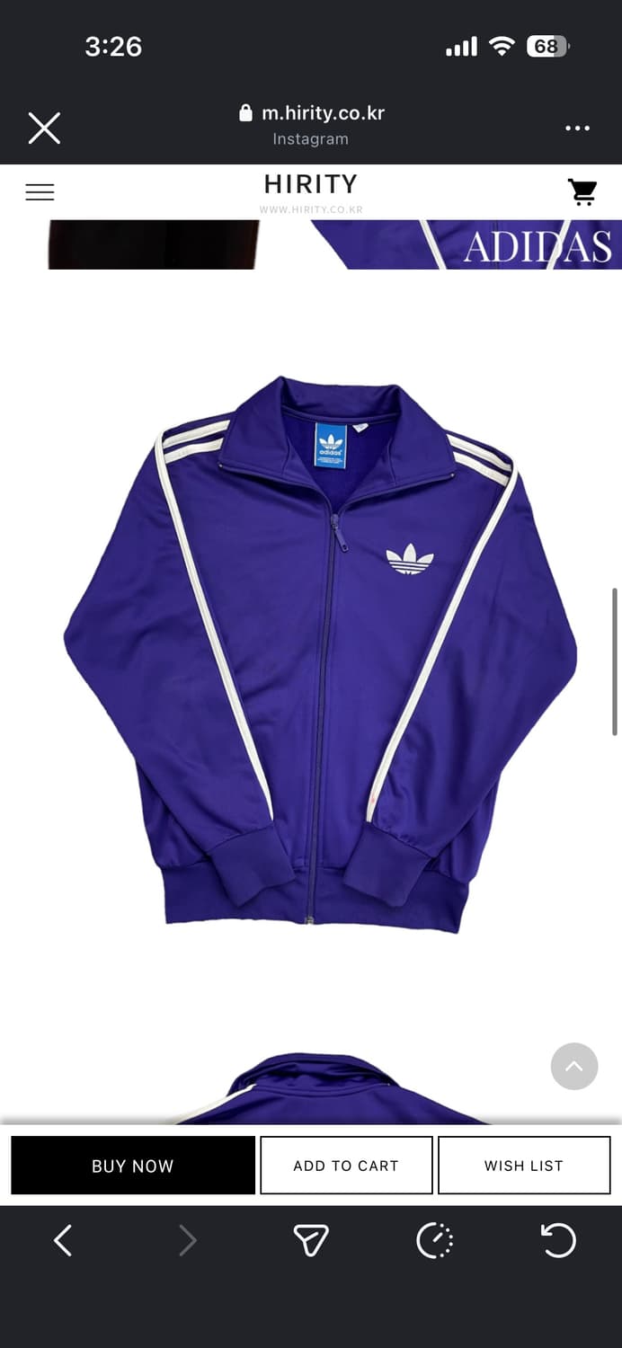 아디다스 트랙탑 퍼플 상품이미지1