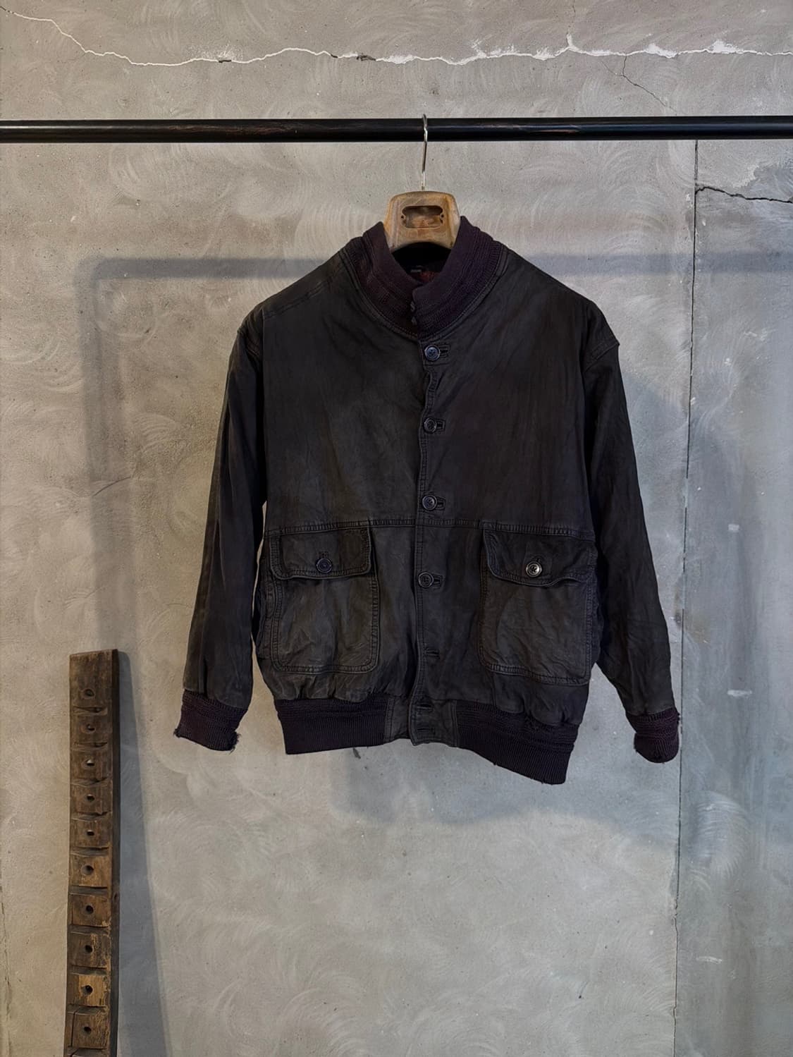 이태리 VTG 레더 해링턴 자켓 100 상품이미지5