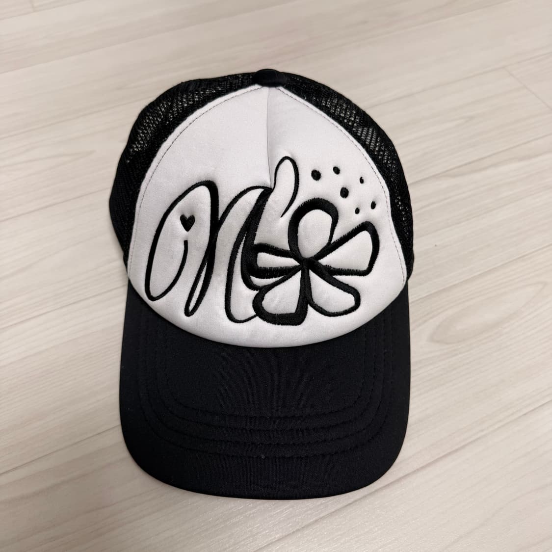 나체 캡모자 CONVEX TRUCKER MESH CAP MIX WHITE 상품이미지1