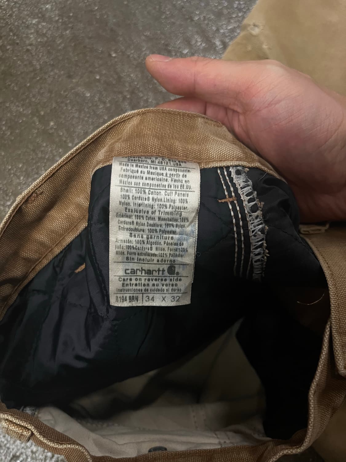 Carhartt 데미지 더블니 워크 팬츠 (33“) 상품이미지7