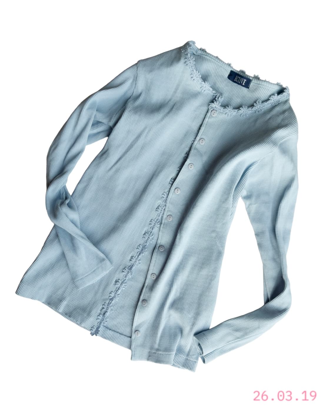 Sky Blue Daisy Cardigan 하늘색 데이지 가디건 상품이미지2