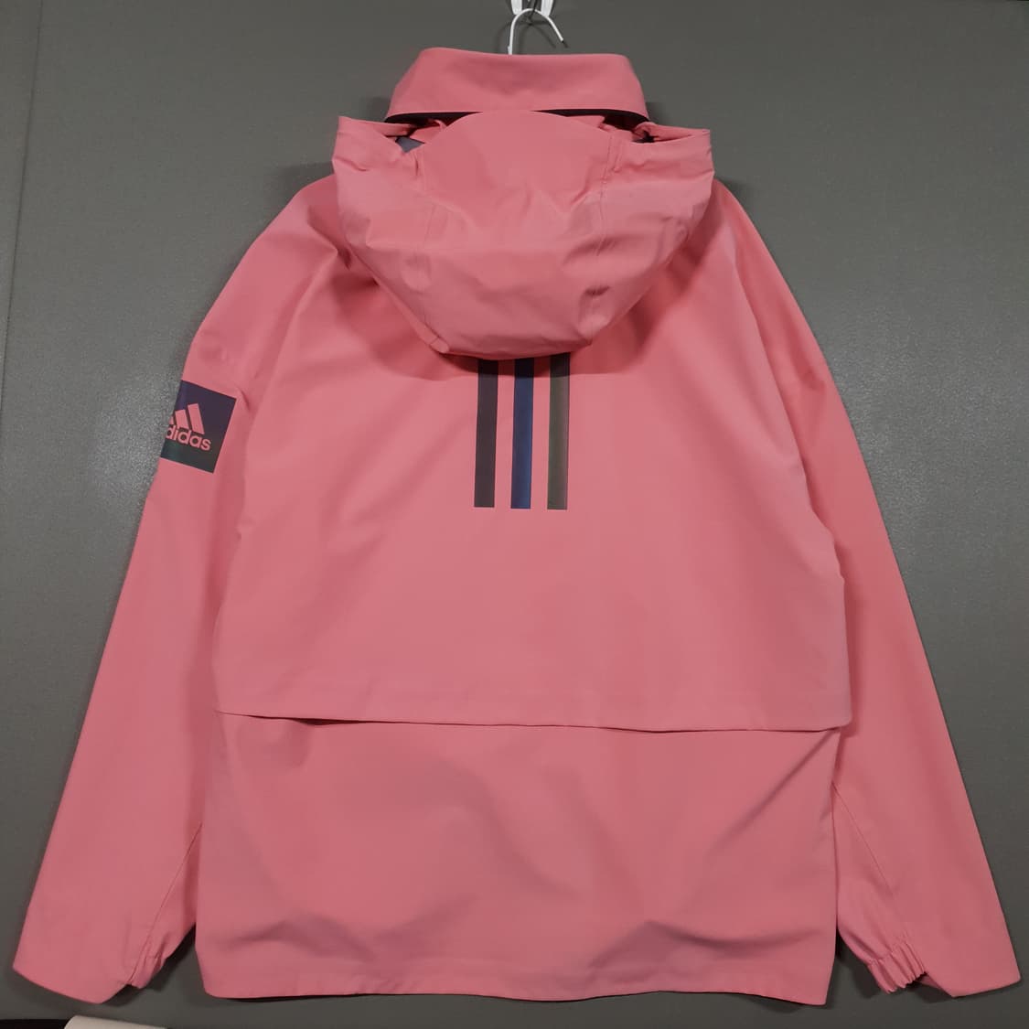 XL) 아디다스 신형 21FW 마이쉘터 레인 자켓 후드 바람막이 핑크 상품이미지10