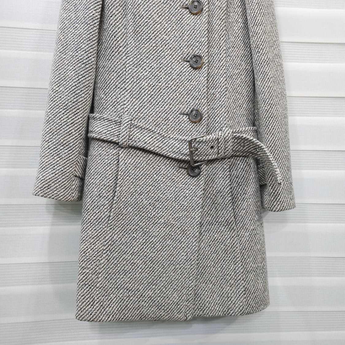 버버리런던 블루라벨 트위드울 코트- 우먼38 상품이미지3