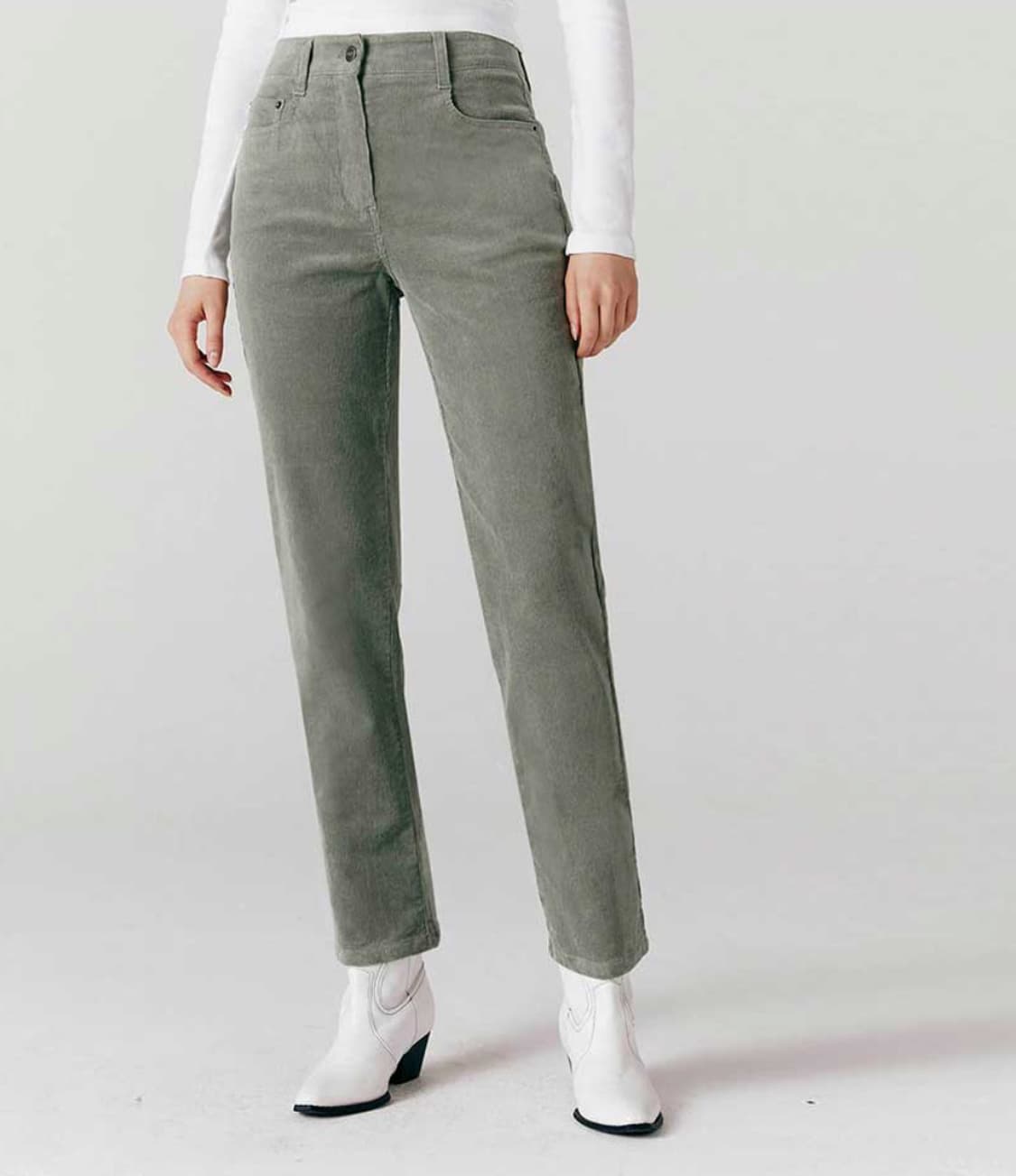 지오다노 코듀로이 팬츠 애쉬민트 26 상품이미지2