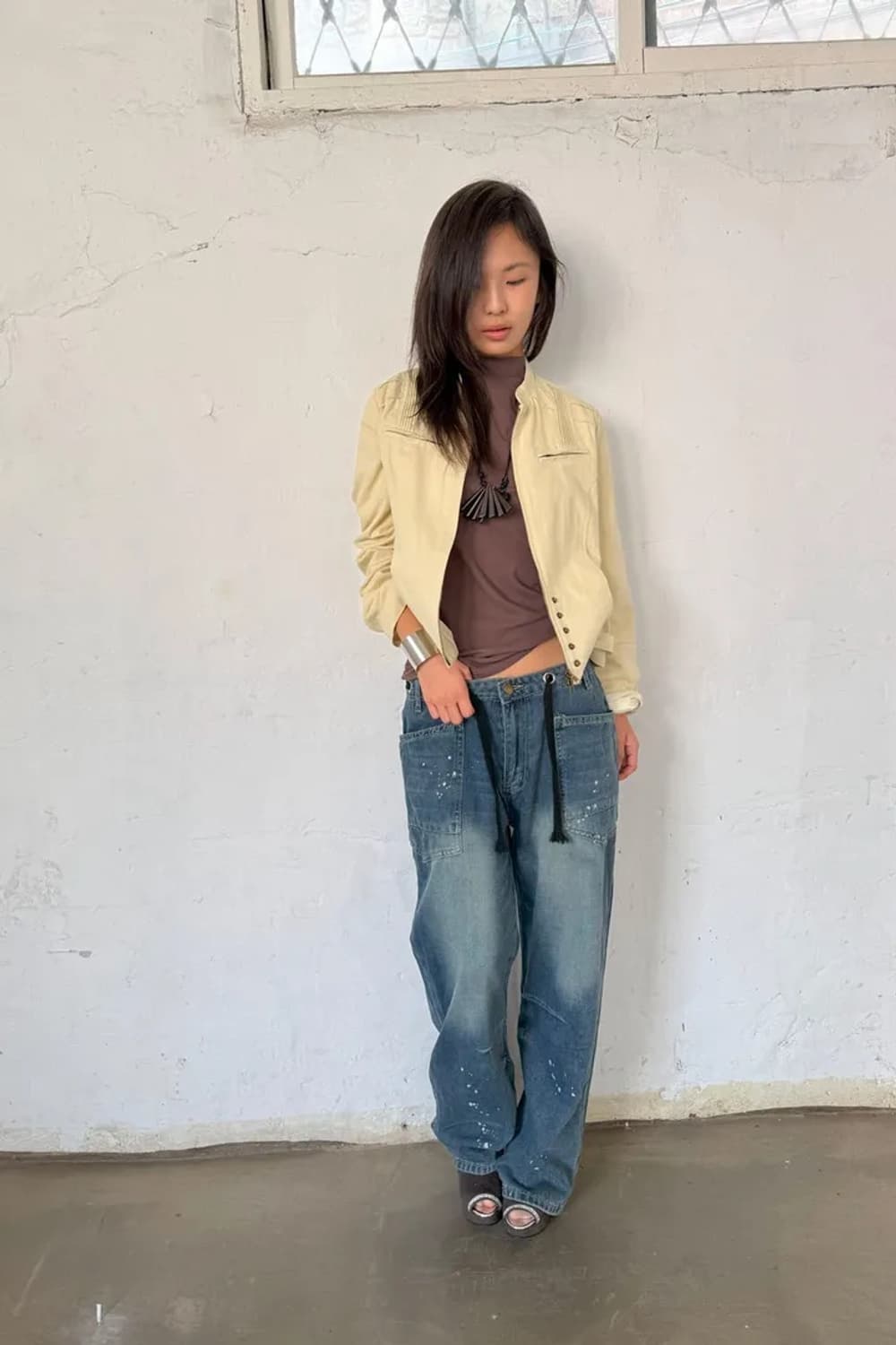 Vintage Stone draw jean 상품이미지3