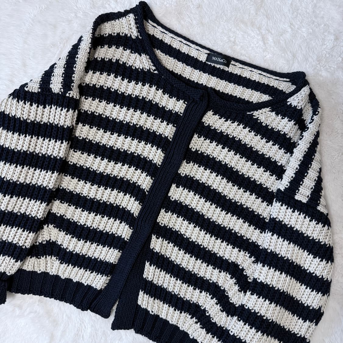 MAX&CO 막스앤코 스트라이프 니트 가디건 상품이미지2