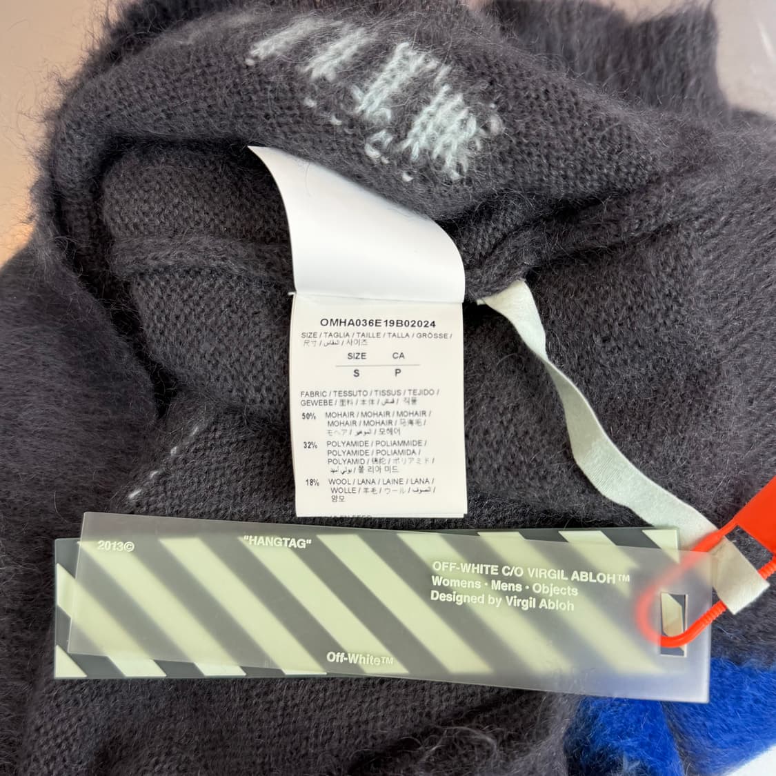 오프화이트 모헤어 애로우 니트 상품이미지5