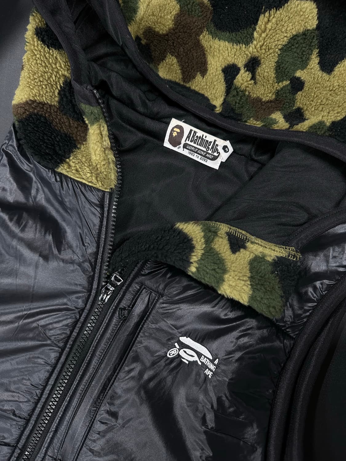 베이프 카모 패딩베스트 상품이미지5