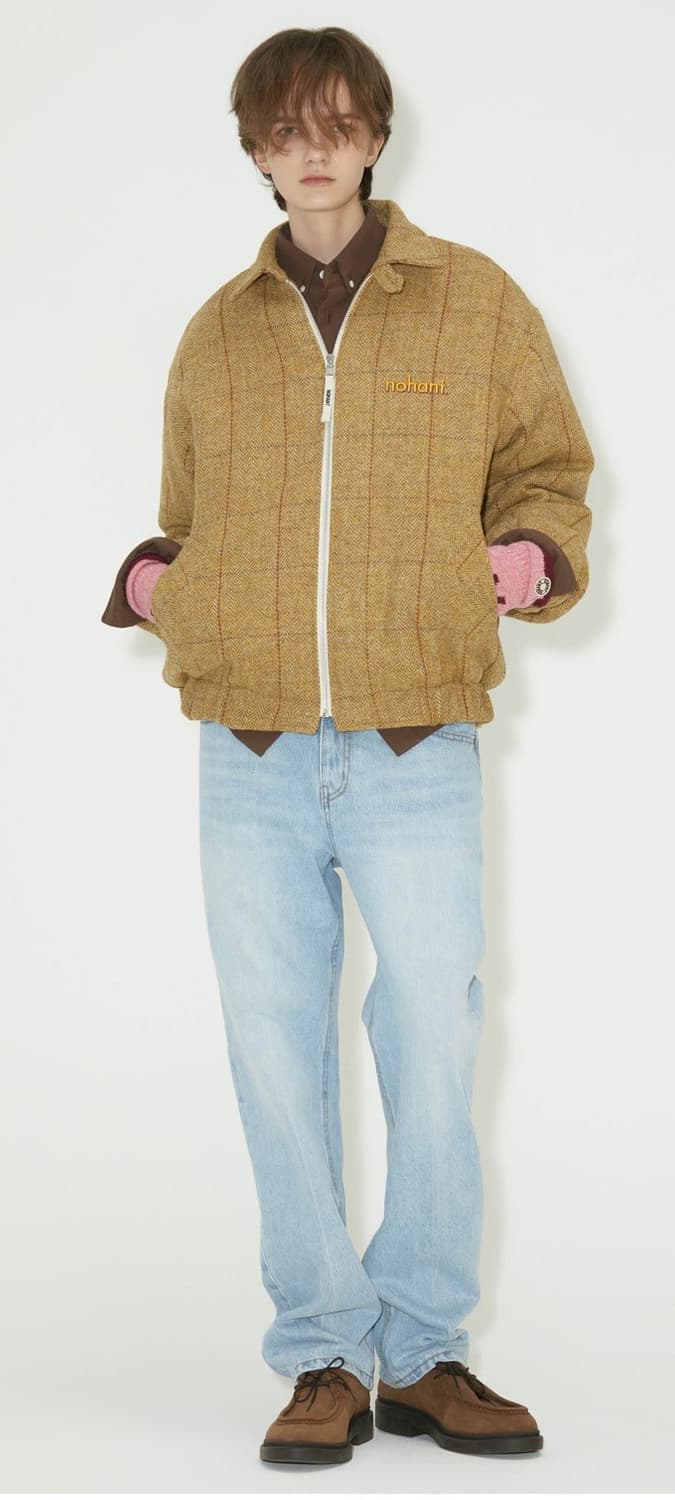 [노앙]HARRIS TWEED BLOUSON JACKET_S size 상품이미지3