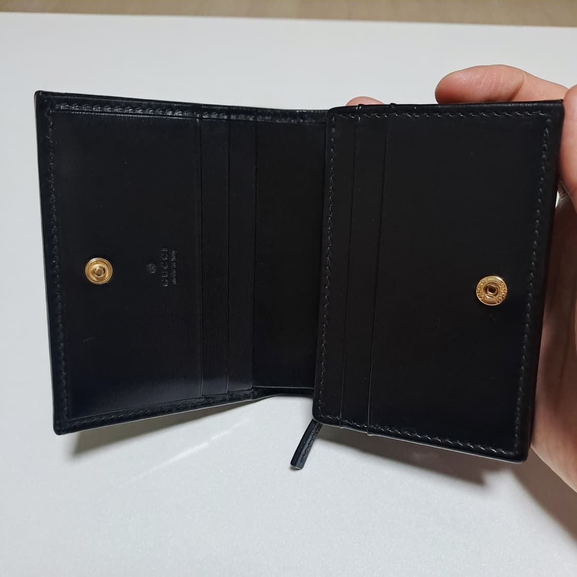[100%/정품] 구찌 홀스빗 올 블랙 지갑, 구찌지갑,구찌반지갑 상품이미지8