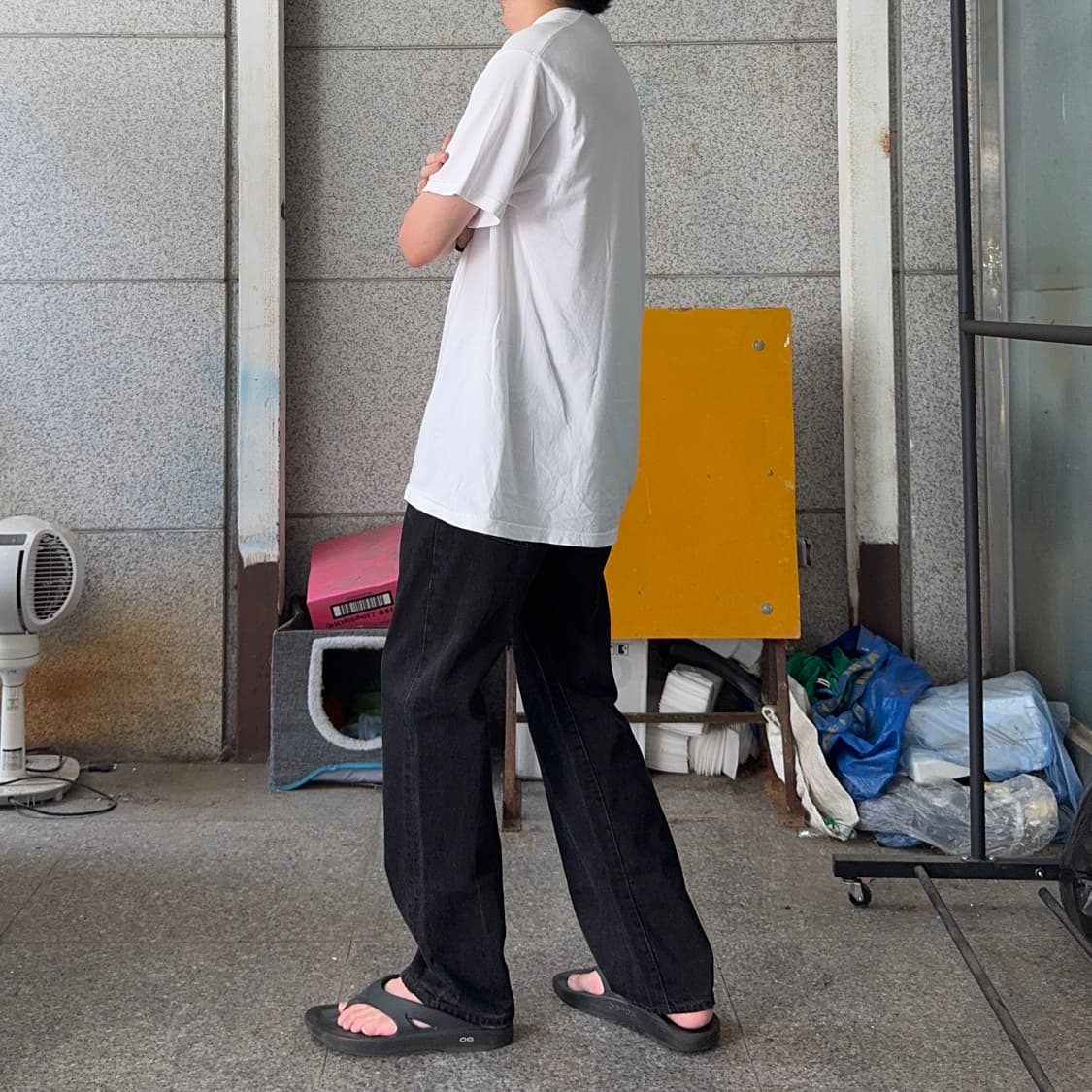 00s 리바이스 501 블랙 워시드 데님 팬츠 상품이미지1