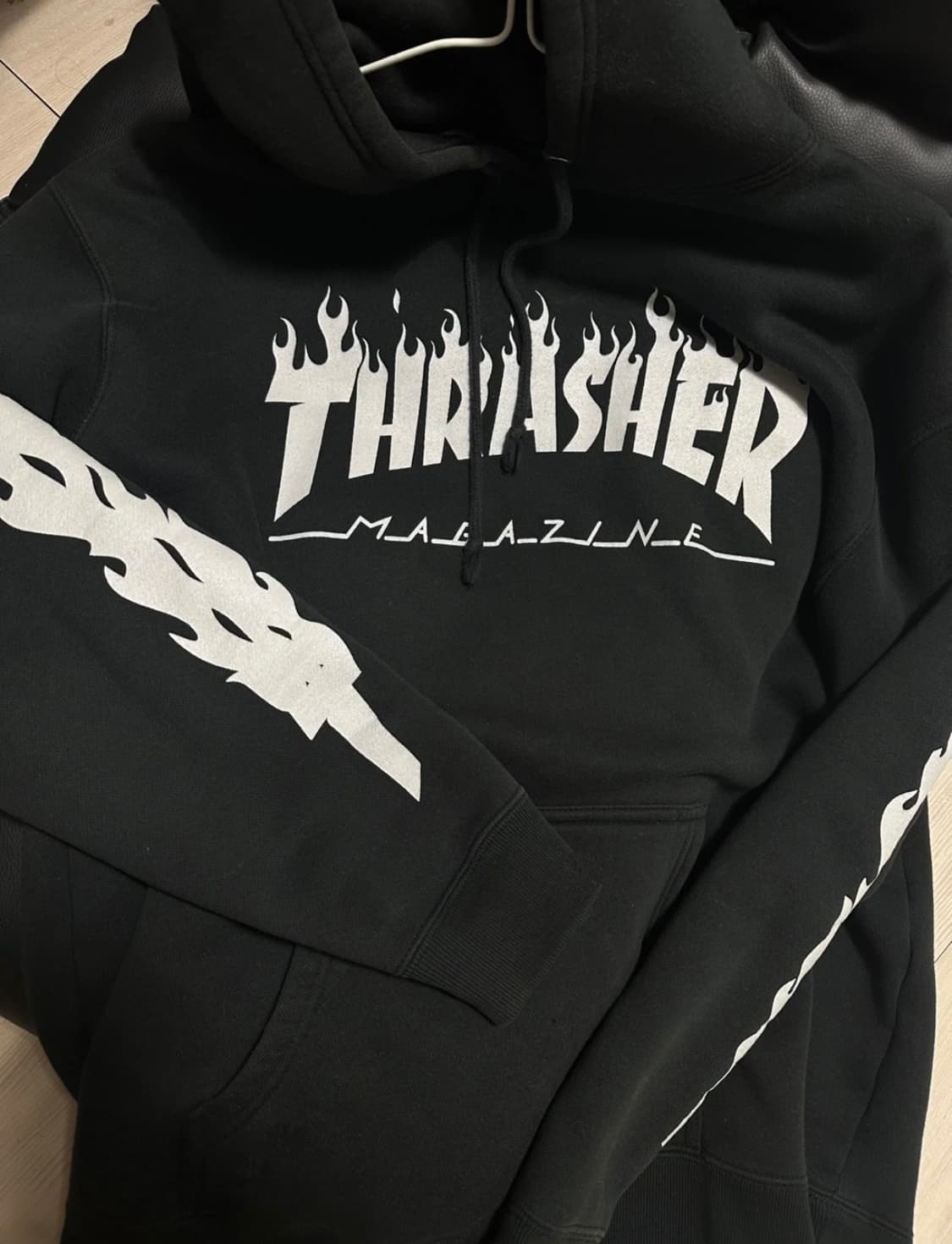 Thrasher 트레셔 로고 기모 후드티 상품이미지1